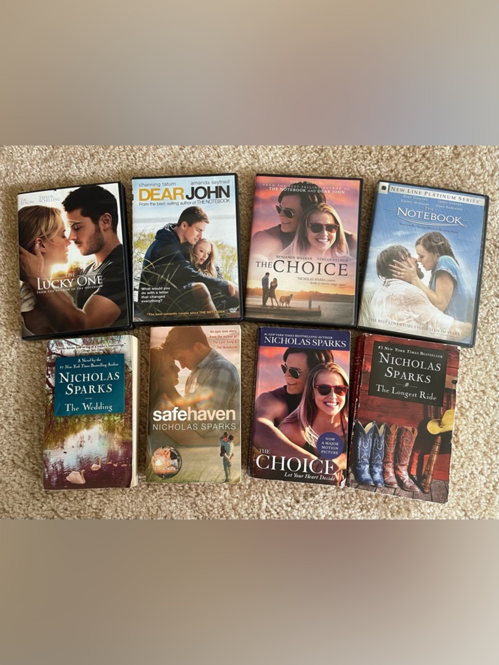 Nicholas Sparks Book & Movie Lot